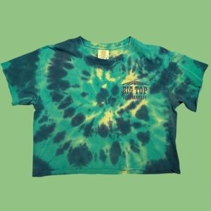 Big Top Flea Market Tie Dye Crop Top